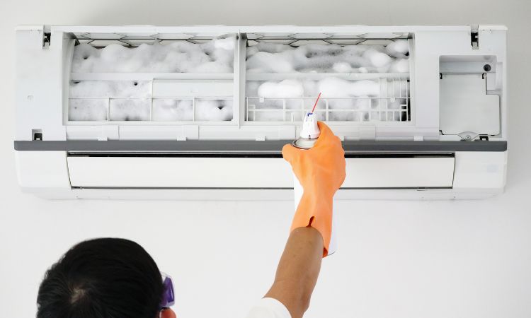 aircon steam cleaning and chemical cleaning
